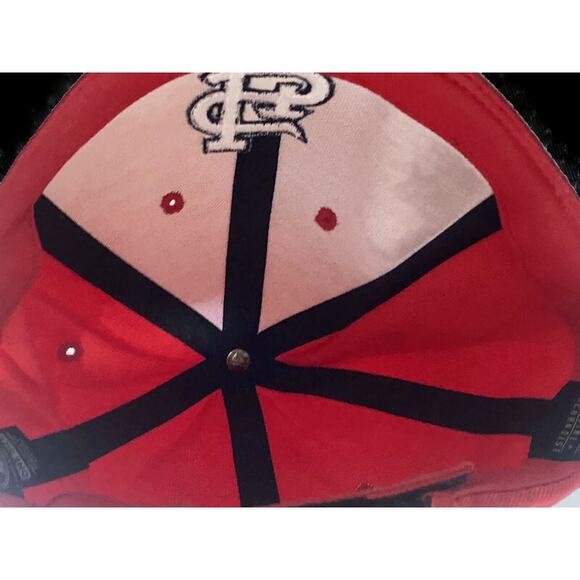 St Louis Cardinals Baseball Hat Ball Cap Red Adjustable 47 Brand - Picture 7 of 10
